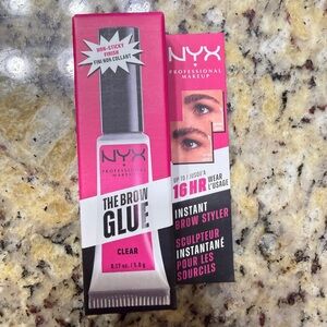 NYX Professional Makeup Brow Glue - Extreme Hold Eyebrow Gel - Clear 0.17oz / 5g